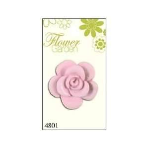  Blumenthal Button Flower Garden Rose Shiny Light Pink (3 
