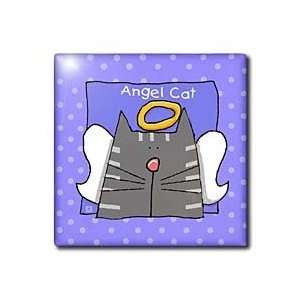  Angel Gray Tabby Cat Cute Cartoon Pet Loss Memorial   12 