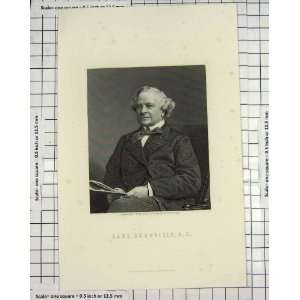  Antique Engraving Roffe Portrait Earl Granville