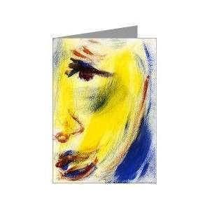Abstract Face Painting Greeting Card by Marina