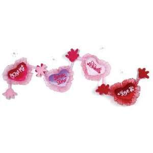  7 4 Asst. Color Hanging Heart with Sayings Case Pack 24 
