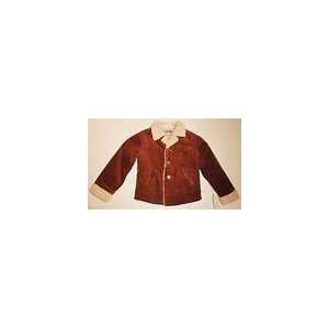  Bongo Casual Sheep Coat Jacket Brown Corduroy Girl Size 6 