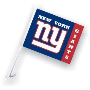   BSS   New York Giants NFL Car Flag with Wall Brackett 