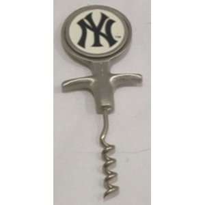  MLB New York Yankees Pewter Wine Corkscrew ^^SALE 