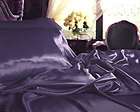 pcs king bedding satin sheet pillowca se set violet expedited 