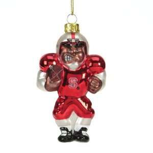  North Carolina State Wolfpack NCAA Glass Player Ornament 