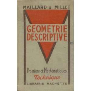 Géométrie descriptive 1e et mathématiques Millet 