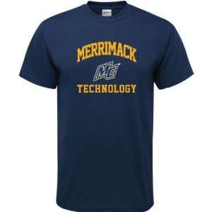  Merrimack Warriors Navy Technology Arch T Shirt Sports 