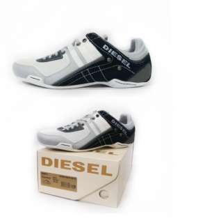 NEW DIESEL Brand Mens Korbin II High Rise White Blue Fashion Shoes 