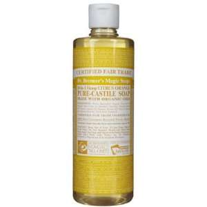  Dr. Bronners Organic Pure Castile Liquid Soap, Citrus Oil 
