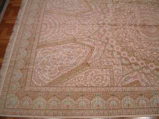 Examples of Persian rug #5151 on 4 different types of floors