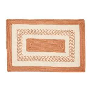 Out Durable Coral Racetrack Braided Rectangular Rug Size Runner 26 