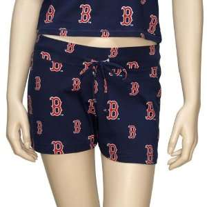 Boston Red Sox Ladies Navy Blue Tandem Shorts  Sports 