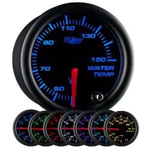   GlowShift Tinted 7 Color Celsius Water Temperature Gauge Automotive