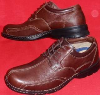 NEW Mens DOCKERS PLOY Brown Leather Oxfords Lace Up Office Casual 
