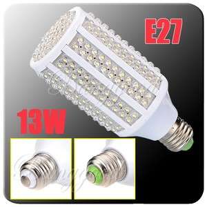 E27 13W 263 LED Pure White Energy Saving High Power Corn Light Lamp 