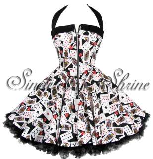 HELL BUNNY Black & Red ~PoLKa Dot~ 50s Prom Skirt 6 14  