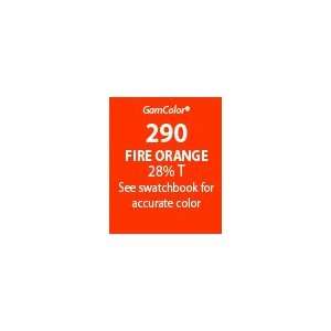  GAM GAMcolor 290 Fire Orange Lighting Gel Filter Sheet 20 