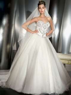 Sweet Wedding Dress Bride Ball Prom Gown Size Custom 02  