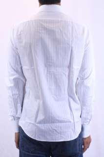 15.5 L NWT Hugo Boss BLACK LABEL White Striped Lawrence Dress Shirt 
