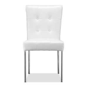 Zuo Modern 107207 Fox Trot Dining Chair in White (Set of 2 