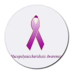  Mucopolysaccharidosis Awareness Ribbon Round Mouse Pad 