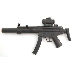 MP5 Sub Machine Gun FPS 125, Scope, Tactical Light, Laser Airsoft Gun 