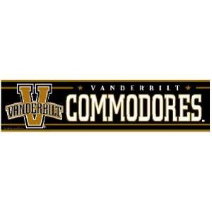  Vanderbilt Commodores Bumper Sticker Decal Sports 