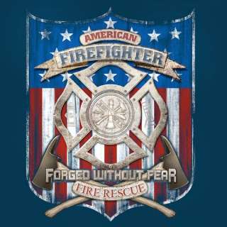 AMERICAN FIREFIGHTER FIRE DEPARTMENT FD T SHIRT NEW  