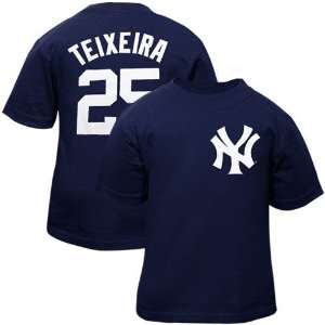  Majestic New York Yankees #25 Mark Teixeira Toddler Navy 