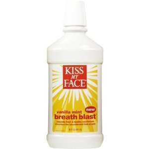   Kiss My Face Vanilla Mint Breath Blast Mouthrinse Case Pack 6 Beauty