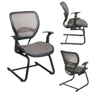  Office Star 5585 Guest Visitor Side Mesh Chair, Sled Base 