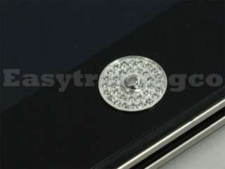 Genuine Crystal Bling Home Button iPhone 3GS 4 Silver  