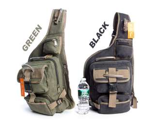 New Military Style Cotton Canvas Backpack Sling Bag, Bicycle Bag 