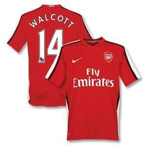  08 10 Arsenal Home Jersey + Walcott 14