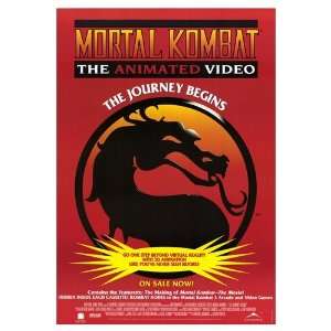 Mortal Kombat The Animated Video Movie Poster, 26.75 x 38.75 (1995 