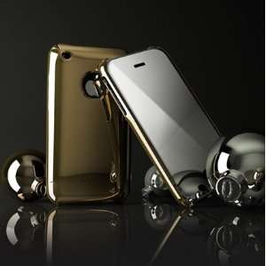   Fit Case & Mirror Screen Protection   Gold Cell Phones & Accessories