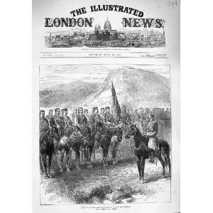 1876 War Montenegrin Cavalry Cettigne Soldiers Horses  
