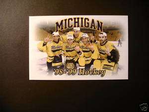 Michigan Wolverines 1998 99 NCAA hockey schedule  