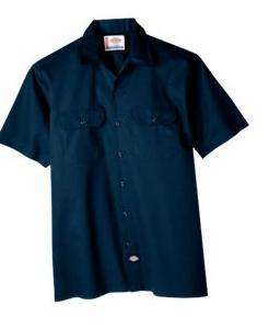 Dickies Short Sleeve Work Shirt 1574 NAVY NWT SZ S 6XL  
