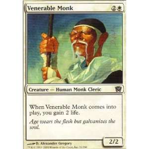 Venerable Monk Playset of 4 (Magic the Gathering  9th Edition #51 