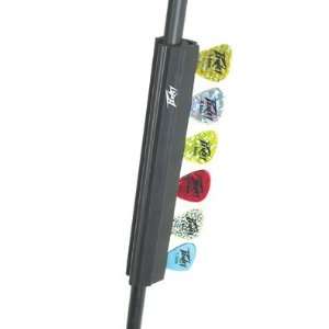   Mic Stand Pick Holder with Six Holographic Picks Musical Instruments