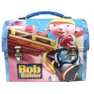  Bob the Builder Dome Metal Blue Tin Lunch Box Office 