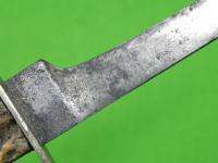 Antique England British English Stag Handle Hunting Knife  