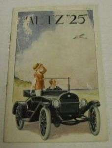 Metz 1916 Model 25 Sales Brochure  