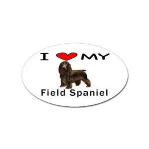  I Love My Field Spaniel Oval Magnet