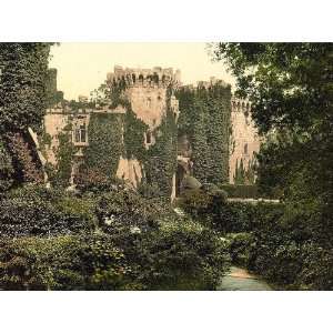  Vintage Travel Poster   The moat Raglan Castle England 24 