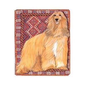  Afghan Hound   Large Tempered Glass Cutting Board By Mary 