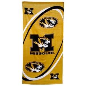  Missouri Tigers 30 x 60Gold Swirl Beach Towel Sports 