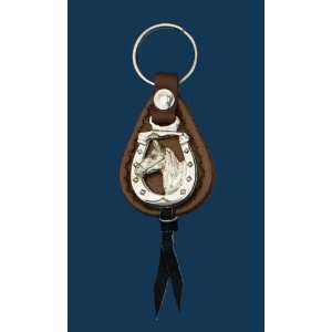  Key Ring Leather Horseheads Key Ring